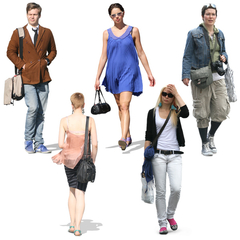 Walking People Collection