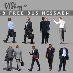 VIShopper free cut out people 8 businessmen