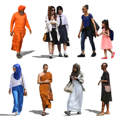 VIShopper cut out people free diversity pack