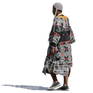black man in ethnic clothing