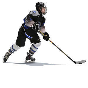 hockey player skating