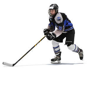 ice hockey player skating