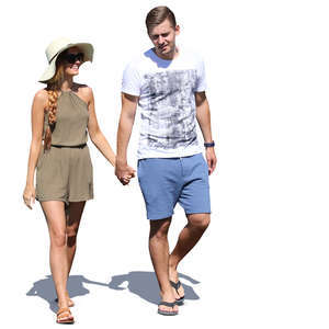 couple walking hand in hand