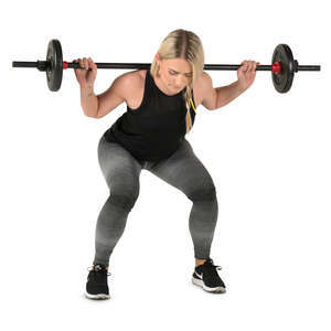 woman lifting weights in a gym
