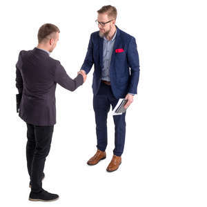 two businessmen shaking hands