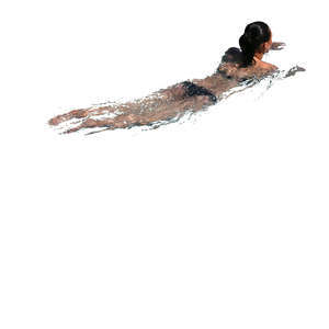 woman swimming
