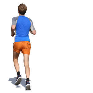 young man running