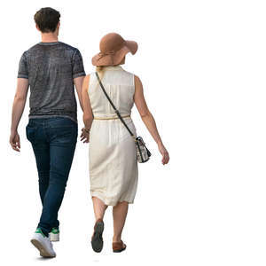 couple walking hand in hand