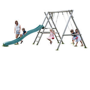 children playing in the playground