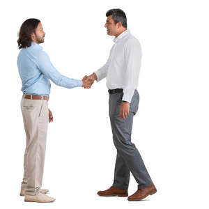 two middle east businessmen shaking hands