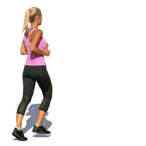 woman jogging on a sunny day