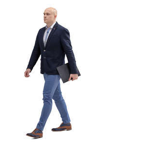 office worker walking