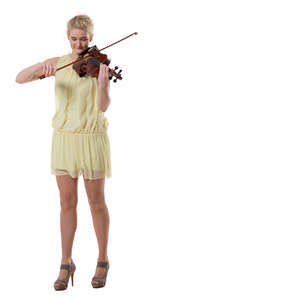 woman playing a violin