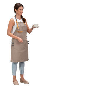 waitress serving coffee