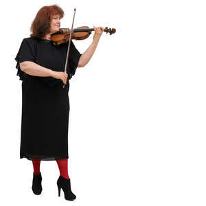 woman playing violin