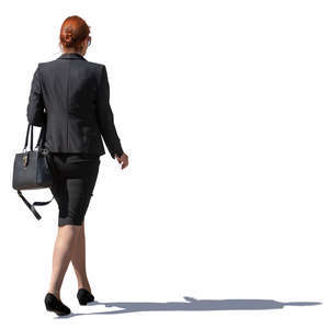 businesswoman walking on the street