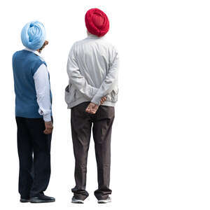 two sikh men standing