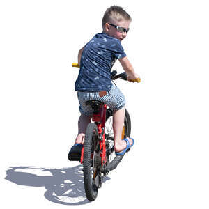 little boy riding a bike