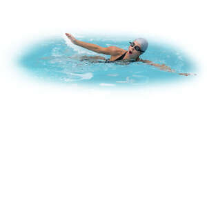 woman swimming