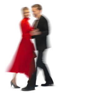 motion blur image of a couple dancing