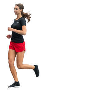 young woman jogging
