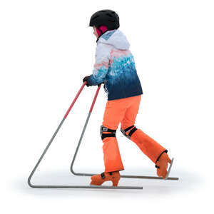 teenage girl skating