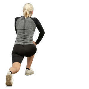 woman doing stretching exercises