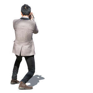 asian man taking a picture