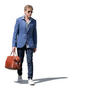 cut out gentleman walking