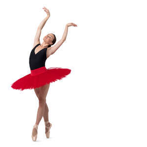 cut out ballerina dancing