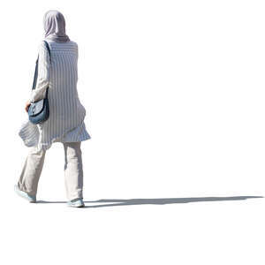muslim woman walking