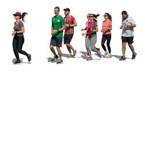 group of people running for sports