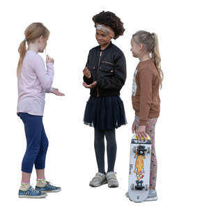 group of little girls standing together