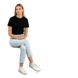 woman sitting