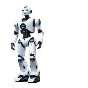 friendly robot standing