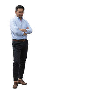 cut out japanese man standing