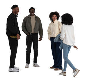 cut out group of people meeting