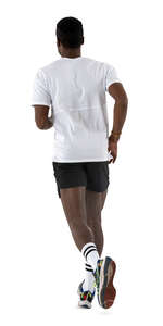 cut out sporty man running