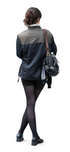 cut out woman standing casually 