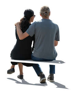 couple sitting seen from behind