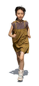 cut out japanese child running