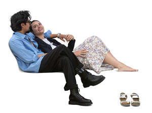 couple sitting on the couch together