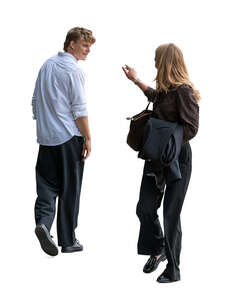 woman waving goodbye to a friend