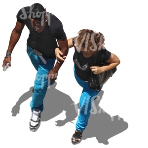 couple walking arm in arm