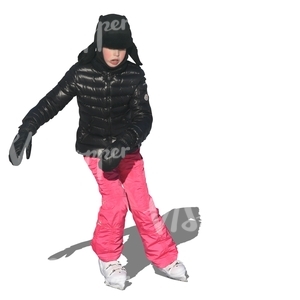 cut out girl skating