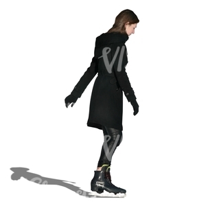 cut out woman skating