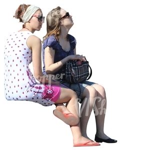 two women sitting together