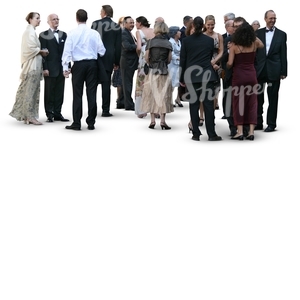 cut out group of people at a formal event