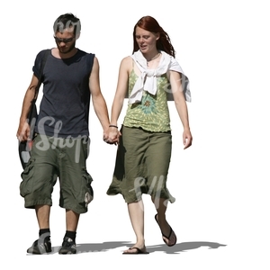 couple walking hand in hand