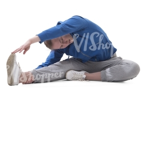 woman working out on the floor